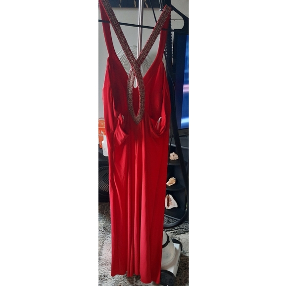 Plus Size Red Dress - Picture 2 of 5